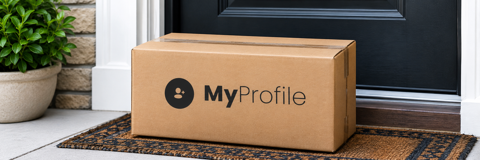Delivered package at the front door